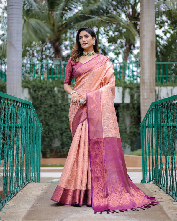 Twiffy special kubera pattu Kanjivaram copper silk saree collection