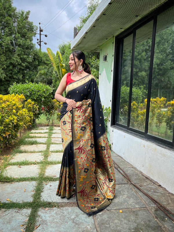 twiffy paithani silk saree