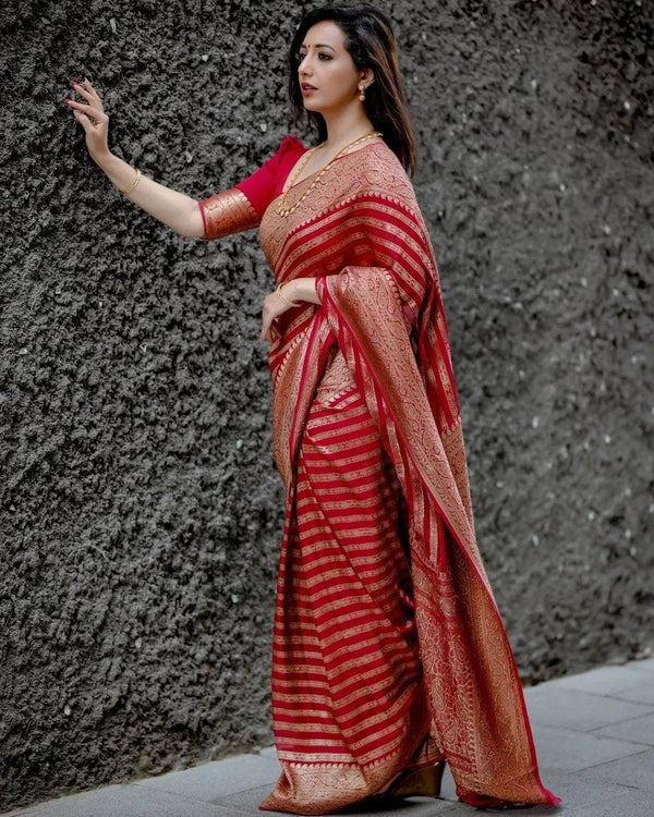 Twiffy banarasi soft silk saree for women