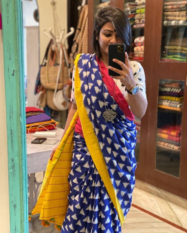 Twiffy mal mal cotton saree for women