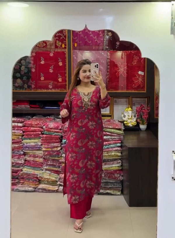 Noor Hand Work Suit Set For Women