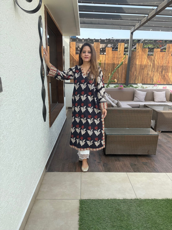 Avanika floral print kurta for women